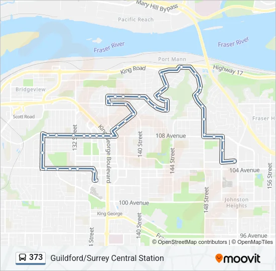 373 Bus Line Map