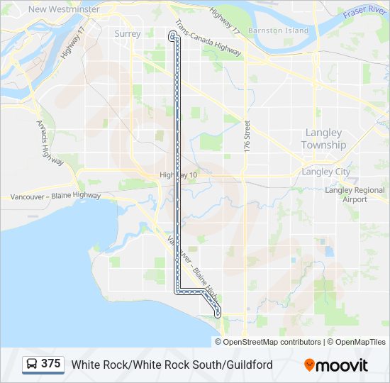 375 Bus Line Map