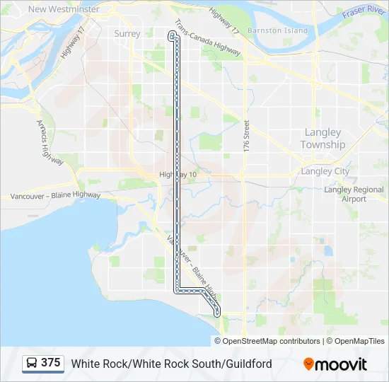 375 Bus Line Map