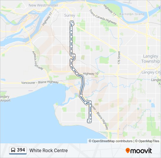 394 Bus Line Map