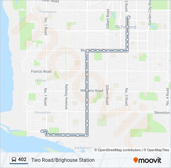 402 Bus Line Map