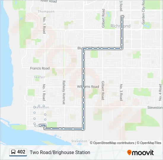 402 Bus Line Map