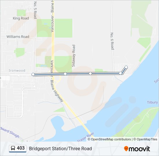 403 Bus Line Map