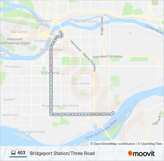 403 Bus Line Map