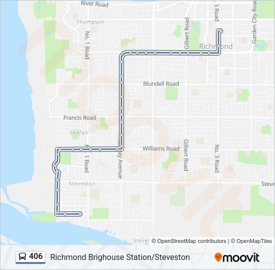 406 Bus Line Map