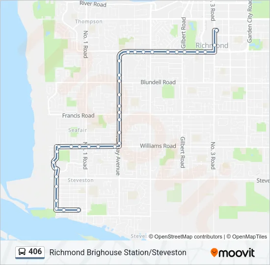 406 Bus Line Map