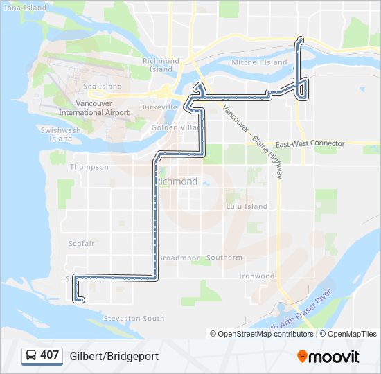 407 Bus Line Map