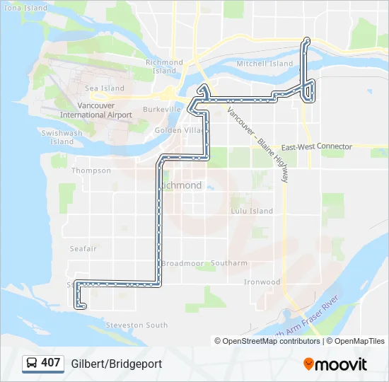407 Bus Line Map