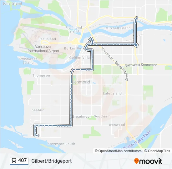 407 Bus Line Map