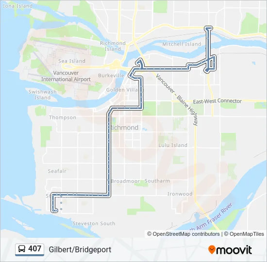 407 Bus Line Map