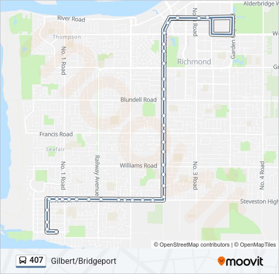 407 Bus Line Map