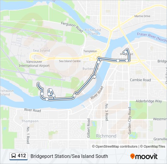 412 Bus Line Map