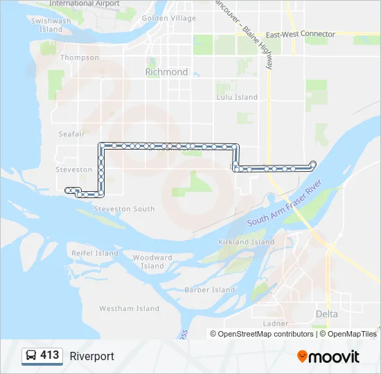 413 Bus Line Map