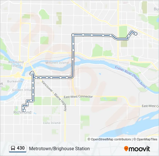430 Bus Line Map
