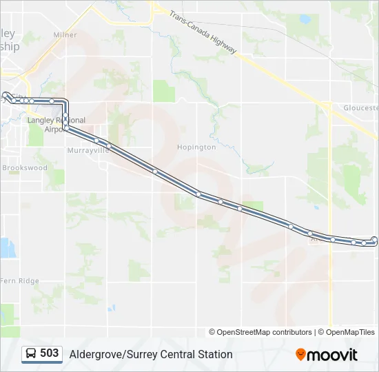 503 Bus Line Map