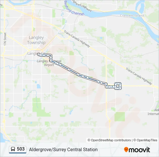 503 Bus Line Map