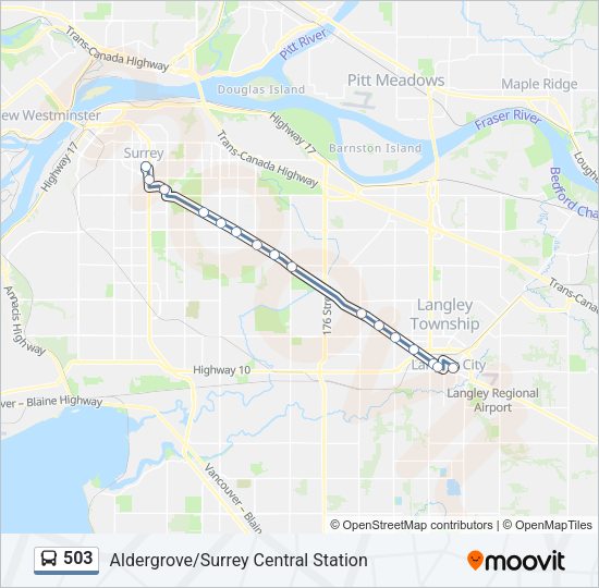 503 Bus Line Map