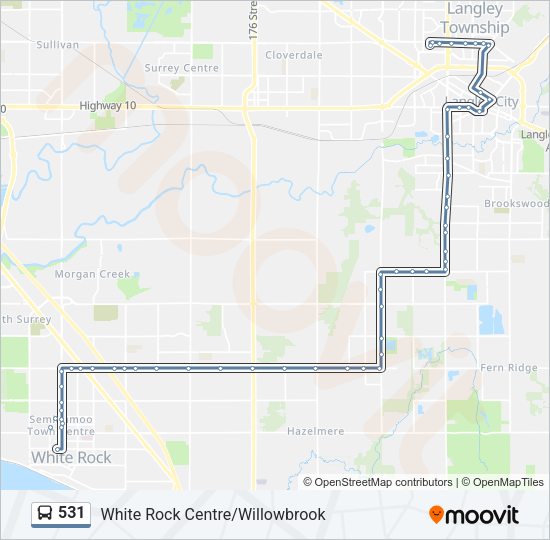 531 Bus Line Map