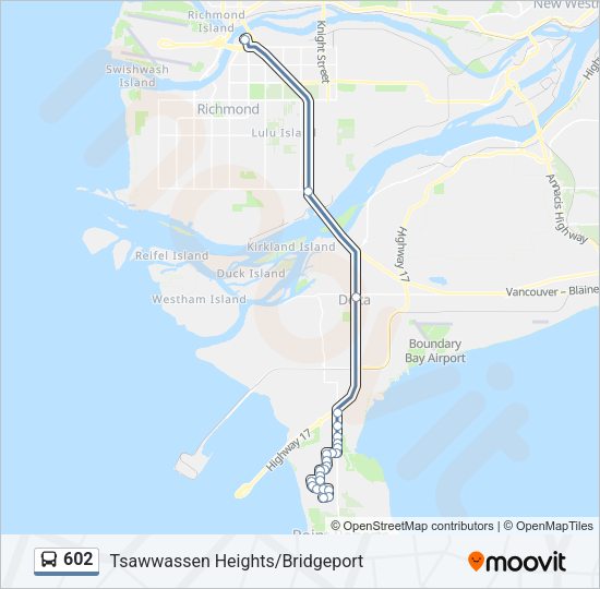 602 Bus Line Map