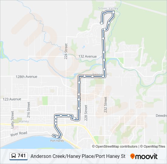 741 Bus Line Map