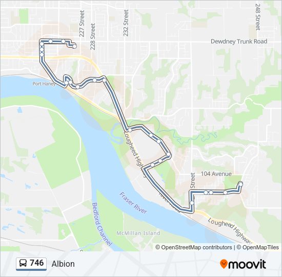 746 Bus Line Map