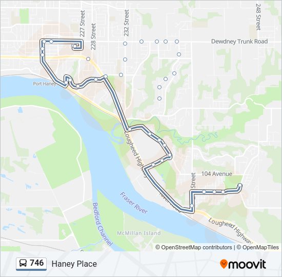 746 Bus Line Map
