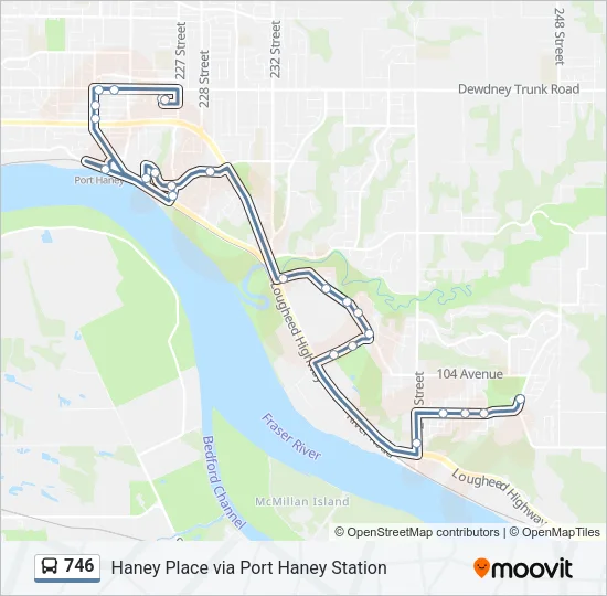 746 Bus Line Map