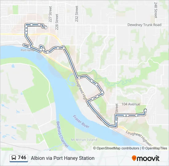 746 Bus Line Map