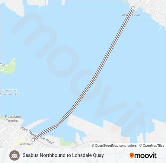SEABUS Ferry Line Map
