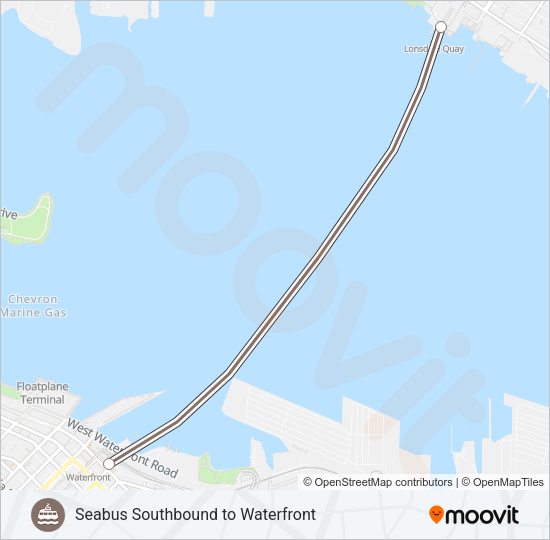 SEABUS Ferry Line Map