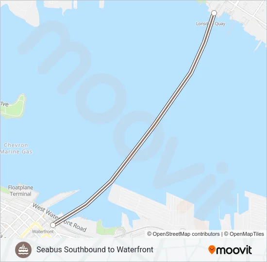 SEABUS Ferry Line Map