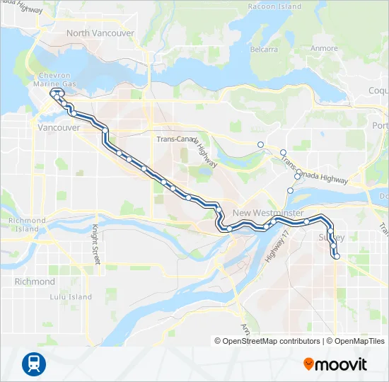 EXPO LINE SkyTrain Line Map