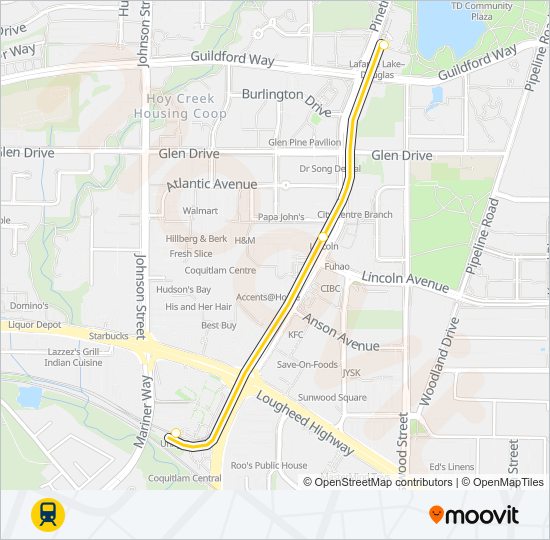 MILLENNIUM LINE SkyTrain Line Map
