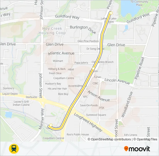 MILLENNIUM LINE SkyTrain Line Map