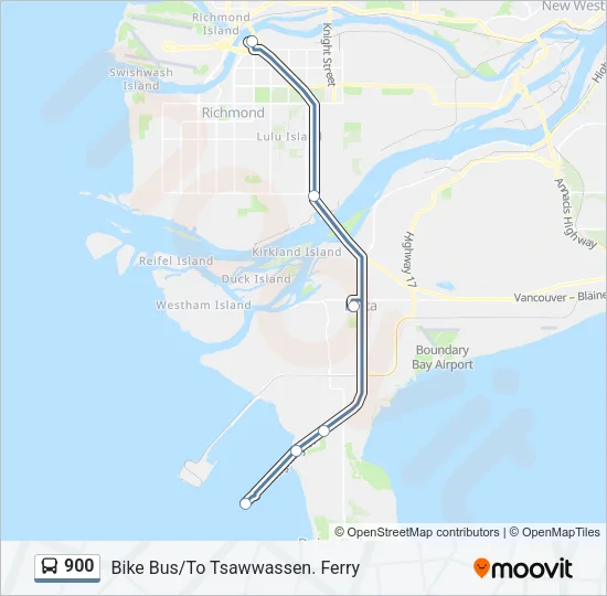 900 Bus Line Map