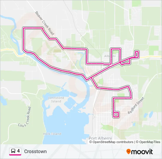 4 Bus Line Map