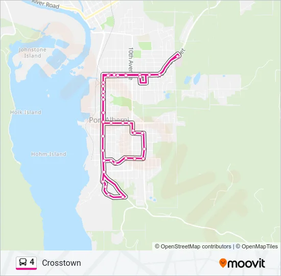 4 Bus Line Map