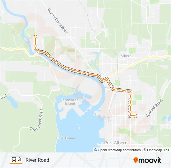 3 Bus Line Map