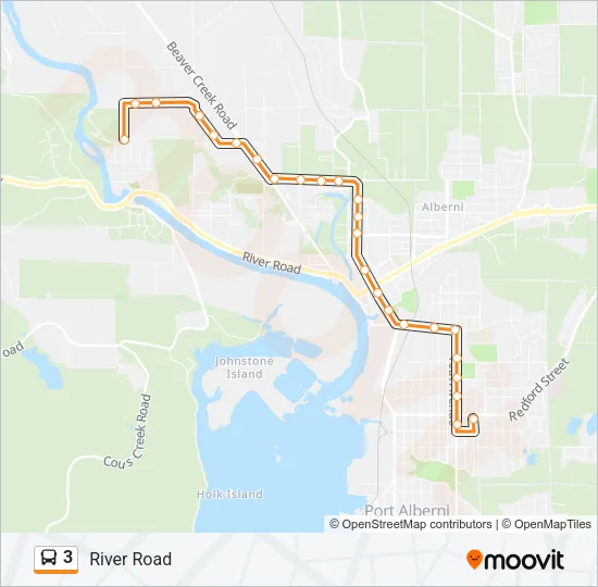 3 Bus Line Map