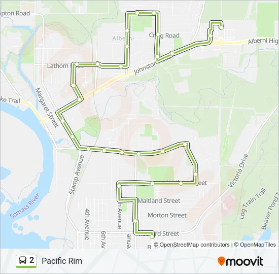 2 Bus Line Map