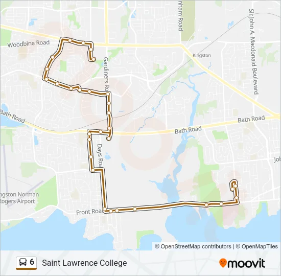 6 Bus Line Map