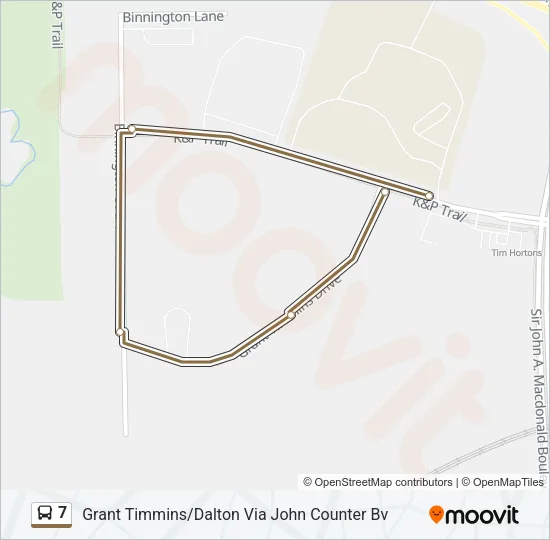 7 Bus Line Map