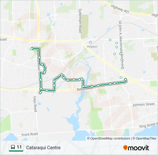 11 Bus Line Map