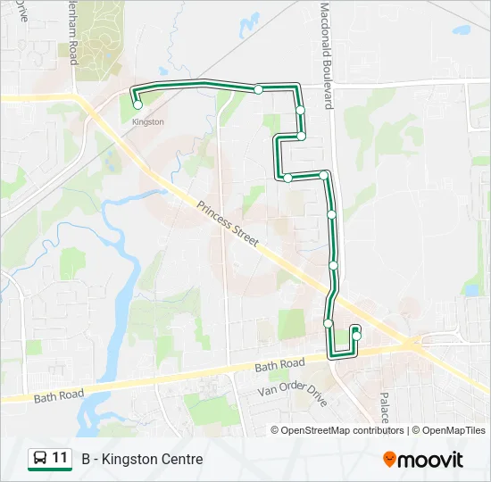 11 Bus Line Map