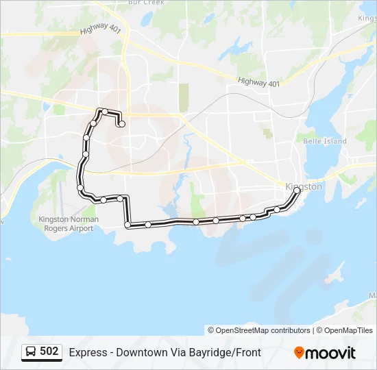 502 Bus Line Map
