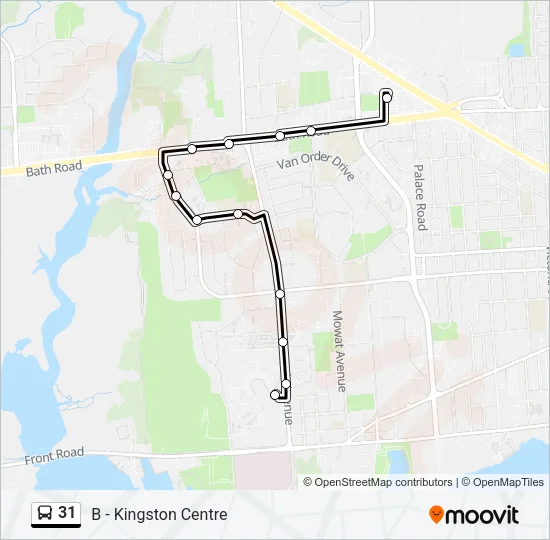 31 Bus Line Map