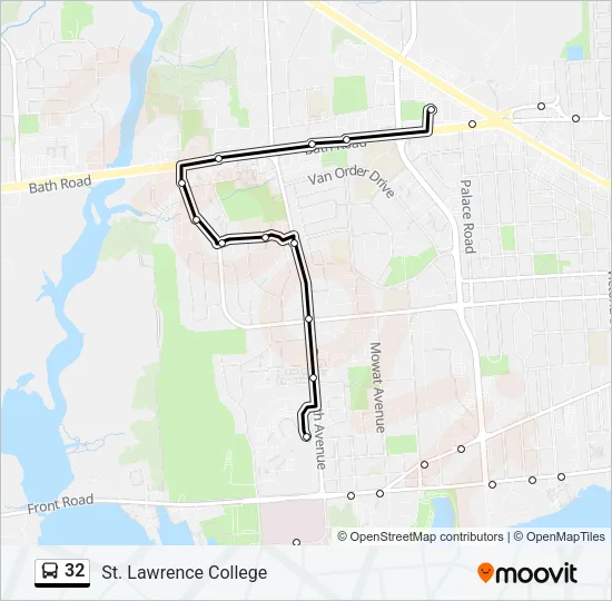 32 Bus Line Map