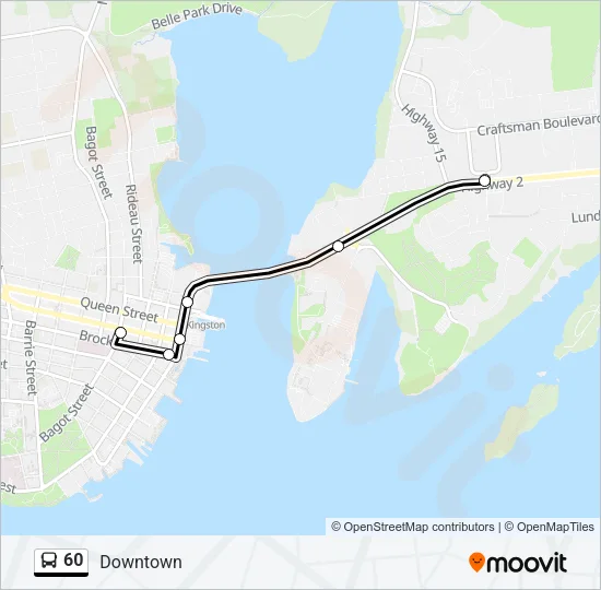 60 Bus Line Map