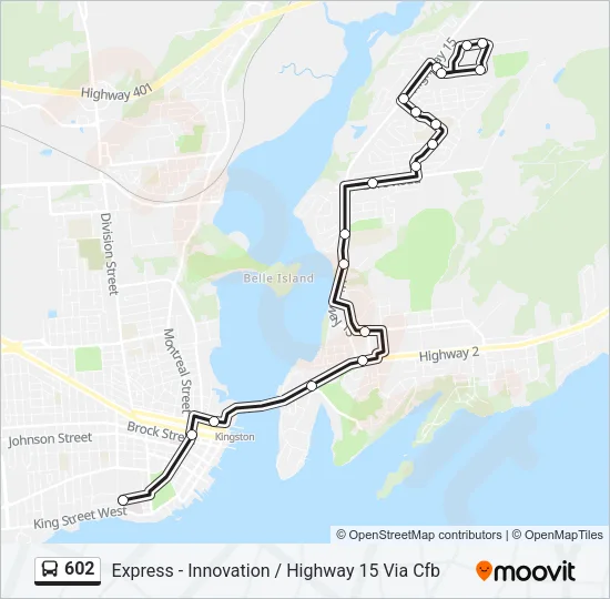 602 Bus Line Map
