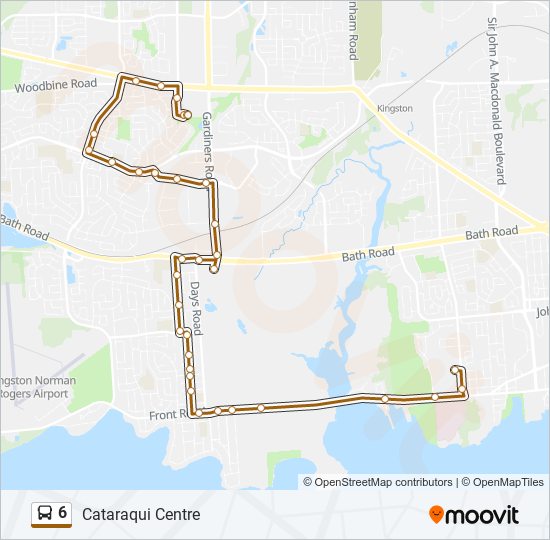 6 Bus Line Map